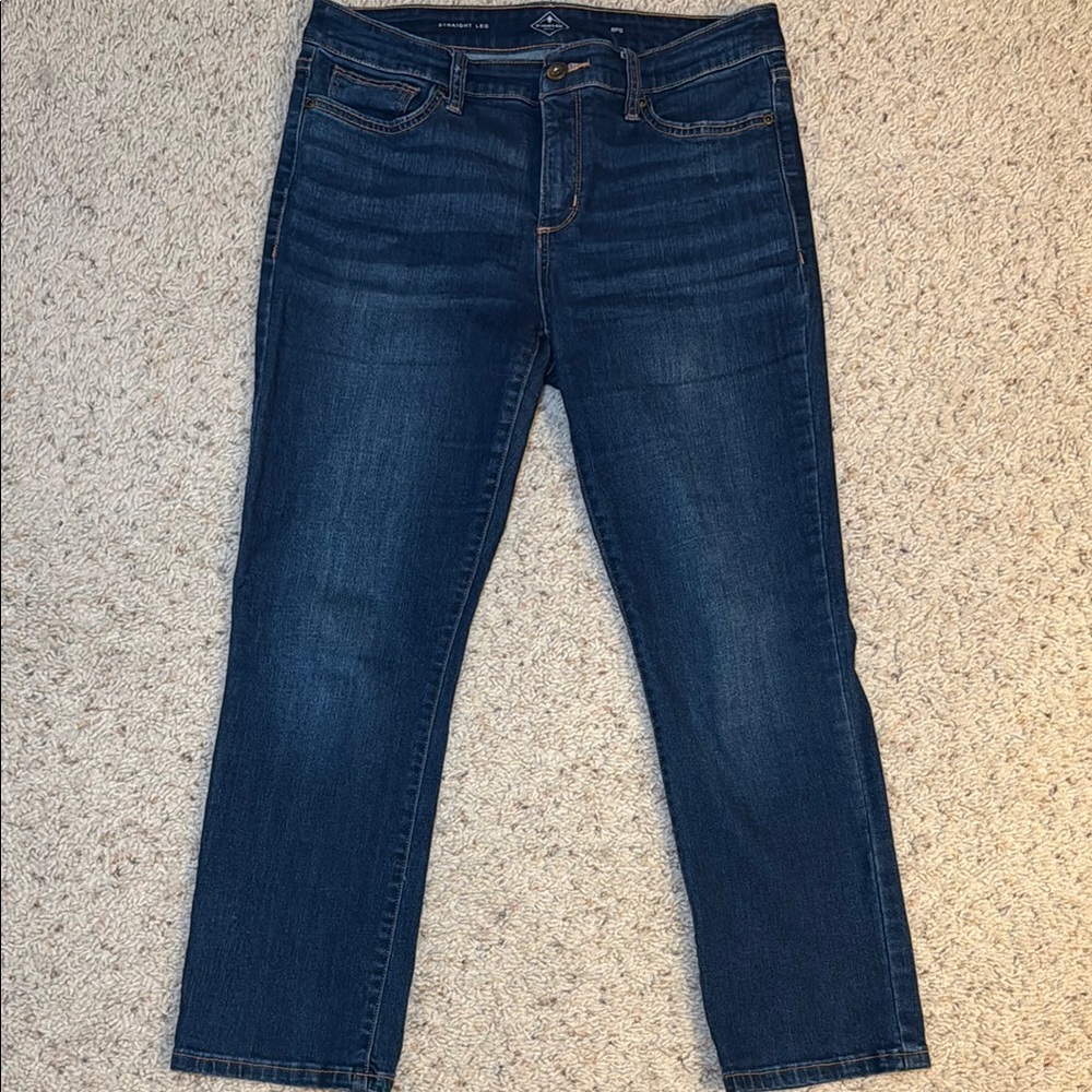 St. John’s bay petite straight leg Women's Blue Jeans